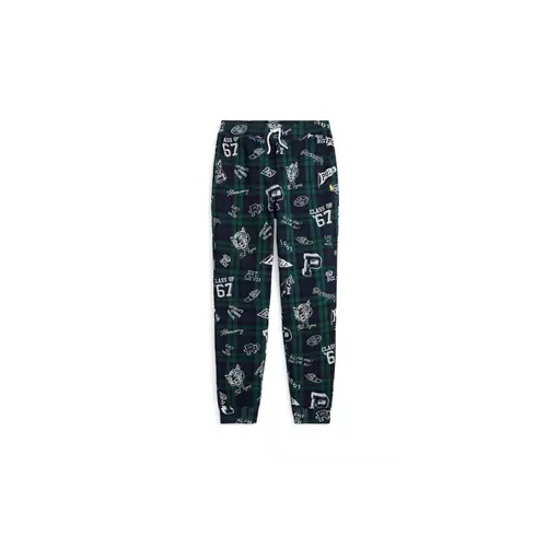 폴로 랄프로렌 Boys 8-20 Plaid Fleece Graphic Jogger Pants