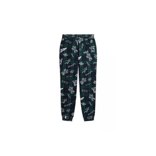 폴로 랄프로렌 Boys 8-20 Plaid Fleece Graphic Jogger Pants