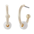 LAUREN Ralph Lauren Pearl Hoop Earrings