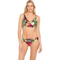 LAUREN Ralph Lauren Midnight Tropical Surplice Underwire Top