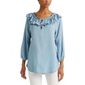 LAUREN Ralph Lauren Ruffle-Trim Blouse