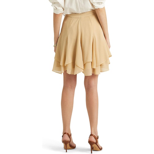 폴로 랄프로렌 LAUREN Ralph Lauren Crinkle Georgette Skirt