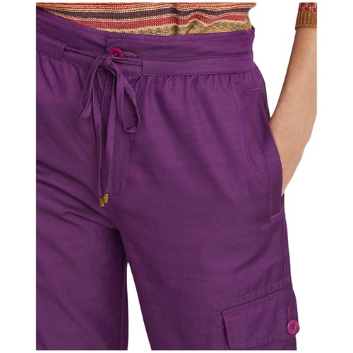 폴로 랄프로렌 LAUREN Ralph Lauren Cropped Cotton-Blend Cargo Pants