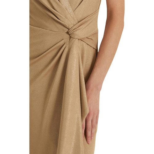 폴로 랄프로렌 LAUREN Ralph Lauren Foil-Print Jersey Sleeveless Cocktail Dress