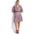 LAUREN Ralph Lauren Petite Floral Crinkled Georgette Dress