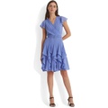 LAUREN Ralph Lauren Ruffle-Trim Chiffon Dress