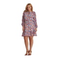 LAUREN Ralph Lauren Plus Size Floral Crinkled Georgette Dress