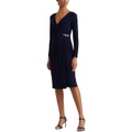 LAUREN Ralph Lauren Matte Jersey Surplice Dress