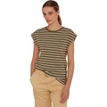 LAUREN Ralph Lauren Striped Stretch Cotton Tee