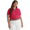 LAUREN Ralph Lauren Plus Size Eyelet Jersey Polo Shirt