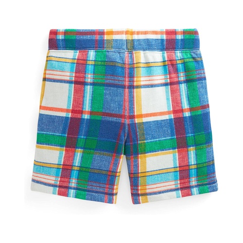 폴로 랄프로렌 Polo Ralph Lauren Kids Madras-Print Fleece Shorts (Toddler)