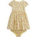 Polo Ralph Lauren Kids Floral Cotton Poplin Dress & Bloomer (Infant)