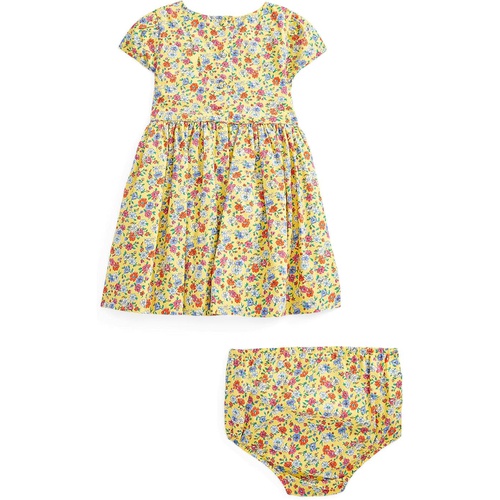 폴로 랄프로렌 Polo Ralph Lauren Kids Floral Cotton Poplin Dress & Bloomer (Infant)