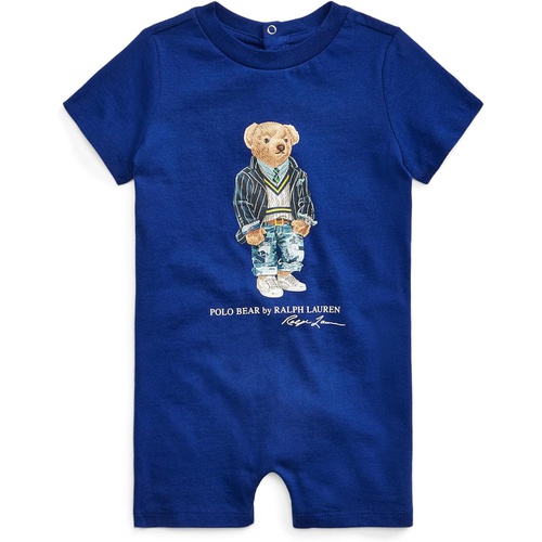 폴로 랄프로렌 Polo Ralph Lauren Kids Polo Bear Cotton Jersey Shortall (Infant)
