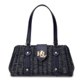 LAUREN Ralph Lauren Rattan Medium Lilly Satchel