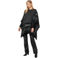 LAUREN Ralph Lauren Cape with Jacquard Border