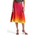 LAUREN Ralph Lauren Petite Ombre Linen-Blend Midi Skirt