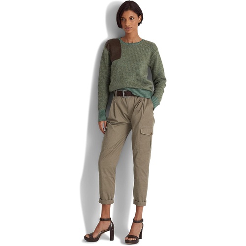 폴로 랄프로렌 LAUREN Ralph Lauren Petite Micro-Sanded Twill Cargo Pants