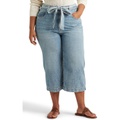 LAUREN Ralph Lauren Plus Size Cropped Wide-Leg Jeans