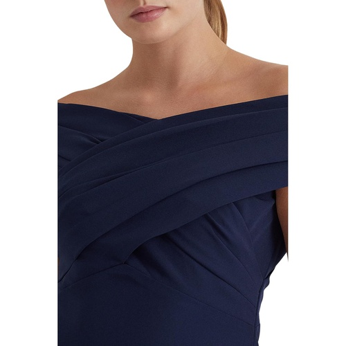 폴로 랄프로렌 LAUREN Ralph Lauren Crepe Off-the-Shoulder Cocktail Dress