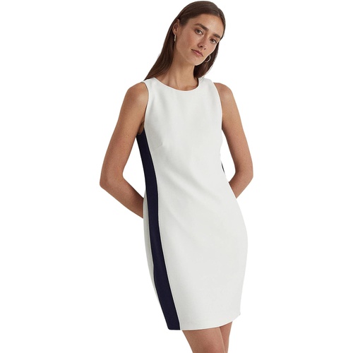 폴로 랄프로렌 LAUREN Ralph Lauren Two-Tone Crepe Shift Dress