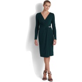 LAUREN Ralph Lauren Jersey Surplice Cocktail Dress