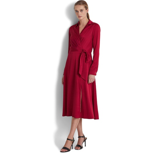 폴로 랄프로렌 LAUREN Ralph Lauren Charmeuse Surplice Dress