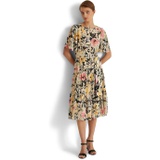 LAUREN Ralph Lauren Floral Jacquard Midi Dress