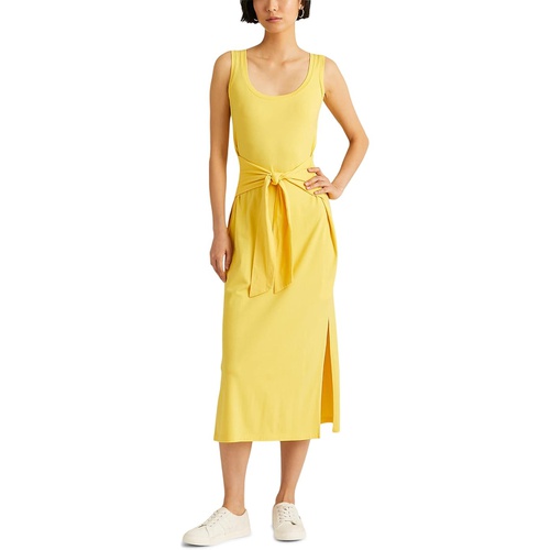 폴로 랄프로렌 LAUREN Ralph Lauren Tie Front Cotton Blend Dress