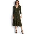 LAUREN Ralph Lauren Zebra Print Surplice Jersey Dress