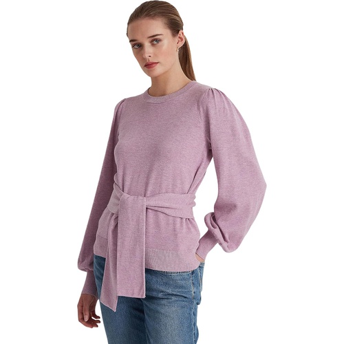 폴로 랄프로렌 LAUREN Ralph Lauren Belted Cotton-Blend Sweater