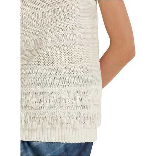 폴로 랄프로렌 LAUREN Ralph Lauren Fringe-Trim Sleeveless Sweater