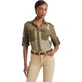 LAUREN Ralph Lauren Cotton Mesh Long Sleeve Shirt