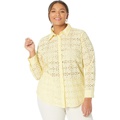 LAUREN Ralph Lauren Plus Size Eyelet Cotton Shirt