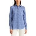 LAUREN Ralph Lauren Petite Eyelet Cotton Shirt