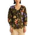 LAUREN Ralph Lauren Floral Cotton Voile Blouse