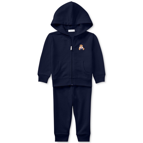 폴로 랄프로렌 Baby Boys Bear Hoodie and Pants 2 Piece Set