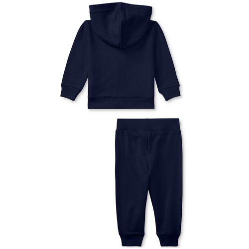 폴로 랄프로렌 Baby Boys Bear Hoodie and Pants 2 Piece Set