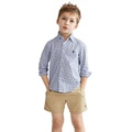 Toddler and Little Boys Plaid Cotton Shirt