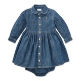 Baby Girls Denim Cotton Shirtdress