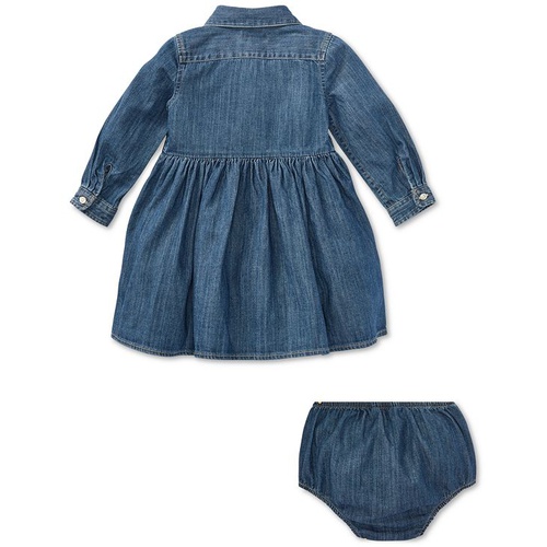 폴로 랄프로렌 Baby Girls Denim Cotton Shirtdress