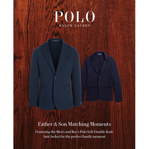 폴로 랄프로렌 Mens Polo Soft Double-Knit Suit Jacket