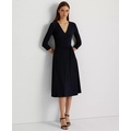 Surplice Jersey Dress