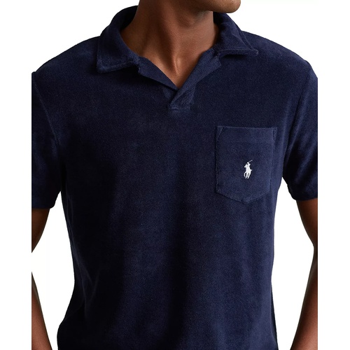 폴로 랄프로렌 Mens Cotton-Blend Terry Polo Shirt