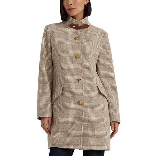 폴로 랄프로렌 Womens Wool Blend Buckle-Collar Coat