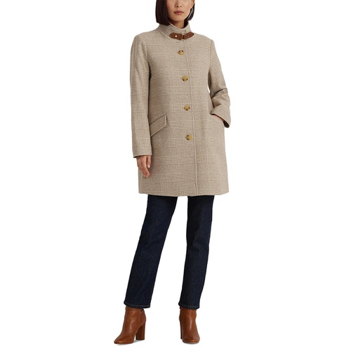 폴로 랄프로렌 Womens Wool Blend Buckle-Collar Coat