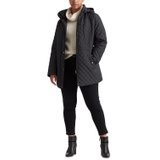 Womens Plus Size Hooded Quilted Coat Created by Macys