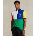 Mens Custom Slim Fit Big Pony Mesh Polo Shirt