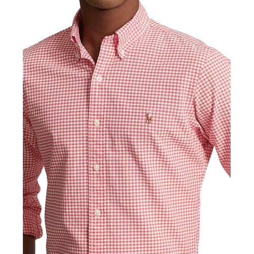 폴로 랄프로렌 Mens Classic-Fit Gingham Oxford Shirt