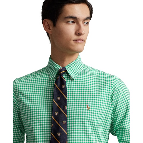 폴로 랄프로렌 Mens Classic-Fit Gingham Oxford Shirt